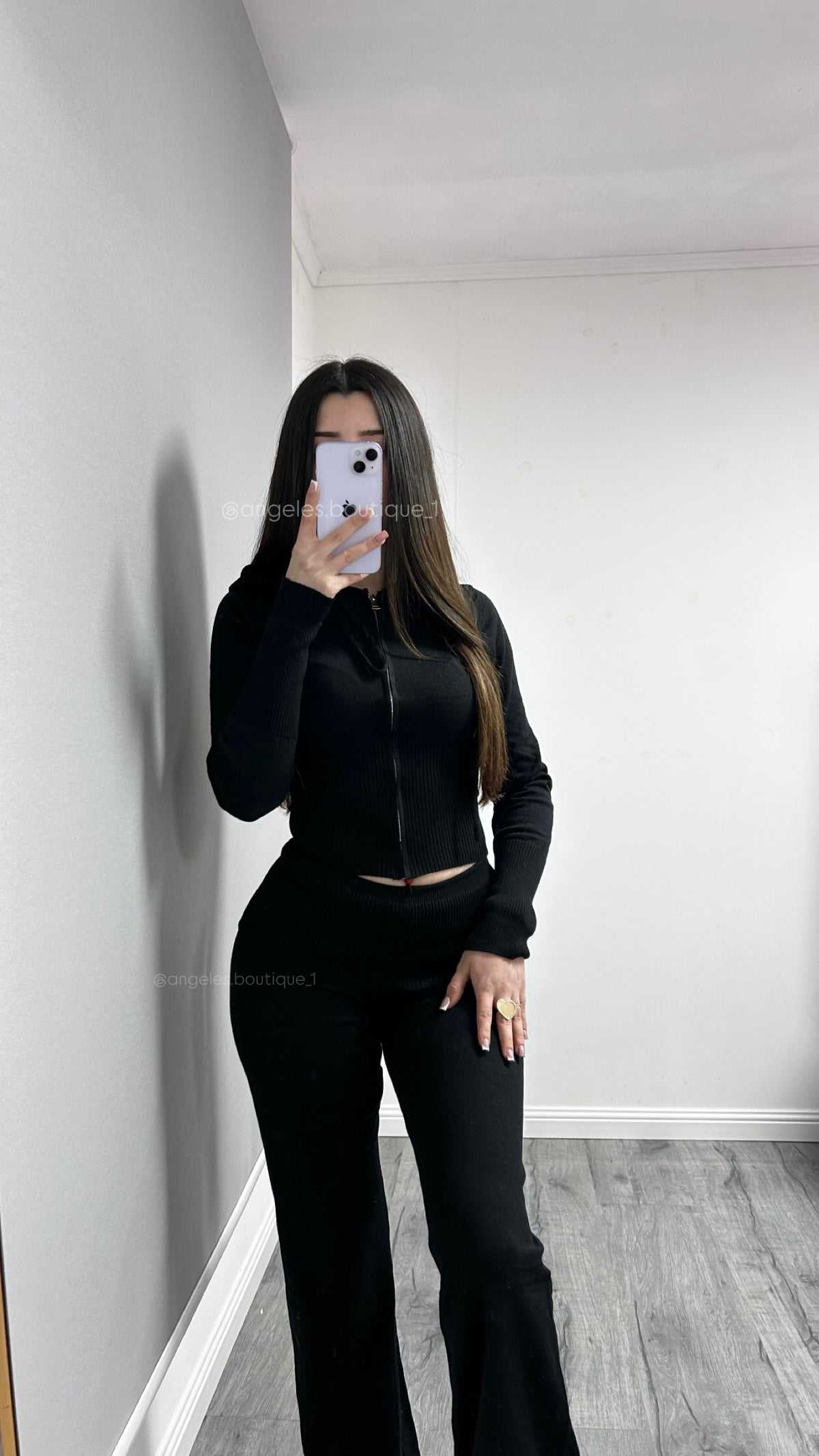 CONJUNTO LANILLA NEGRO