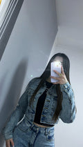 JACKET BRILLO CELESTE