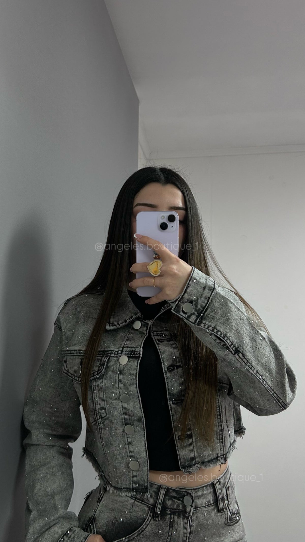 JACKET BRILLO GRIS