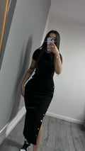 VESTIDO LARGO BROCHES