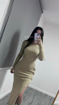 VESTIDO LARGO BROCHES