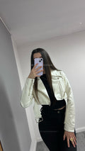 MINI JACKET CINTURÓN WHITE