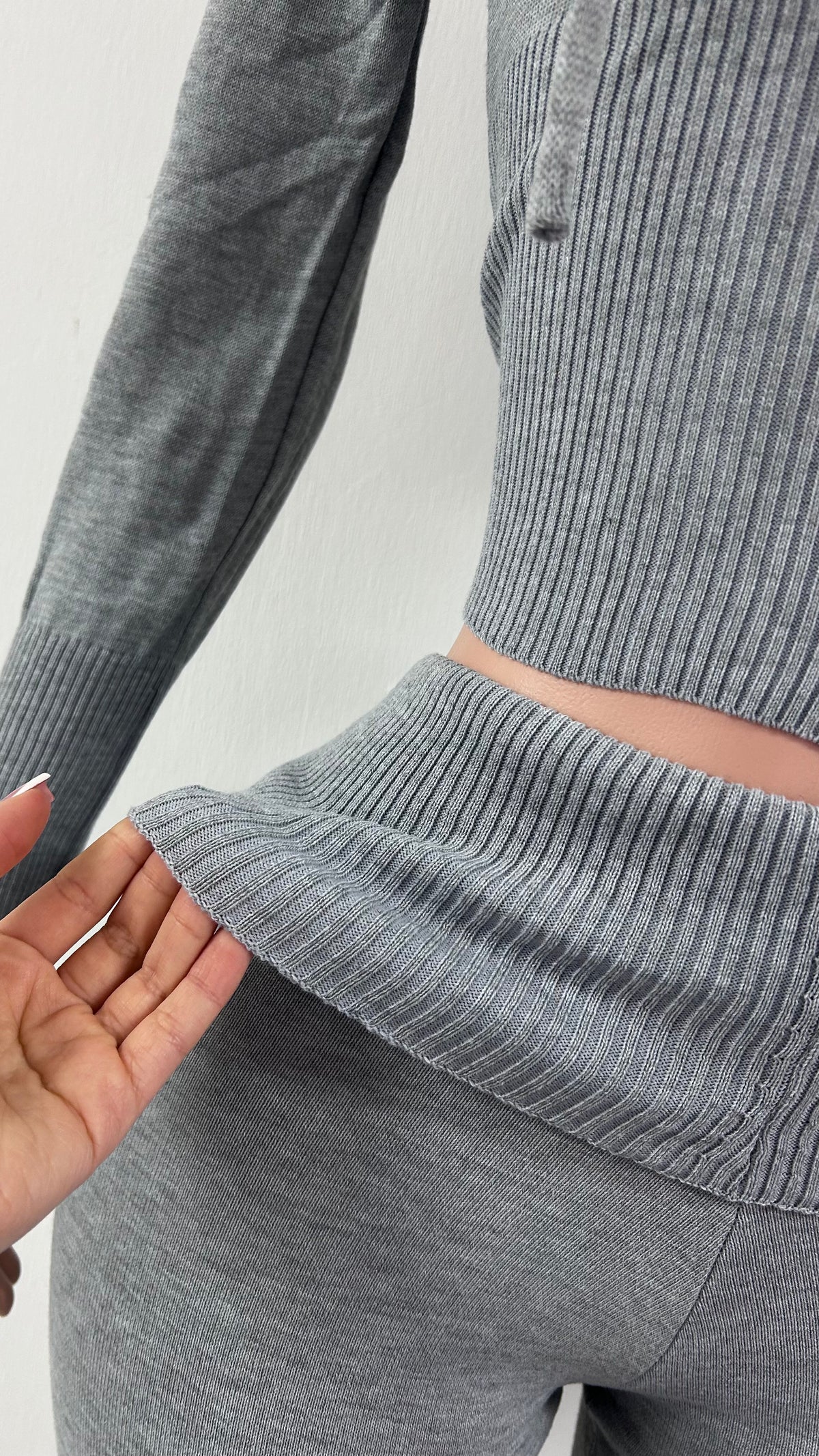 CONJUNTO LANILLA GRIS