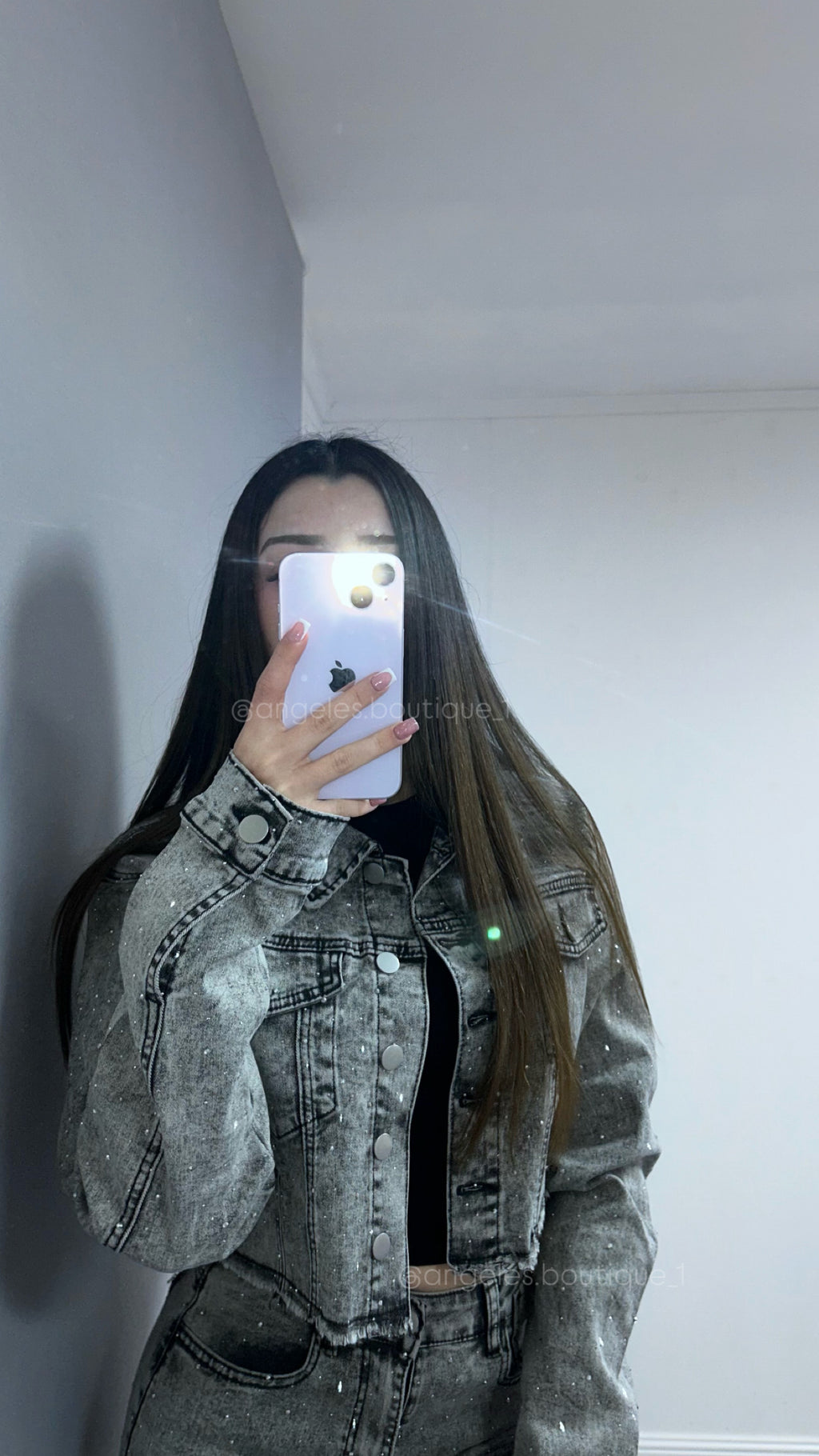 JACKET BRILLO GRIS