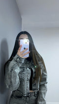JACKET BRILLO GRIS