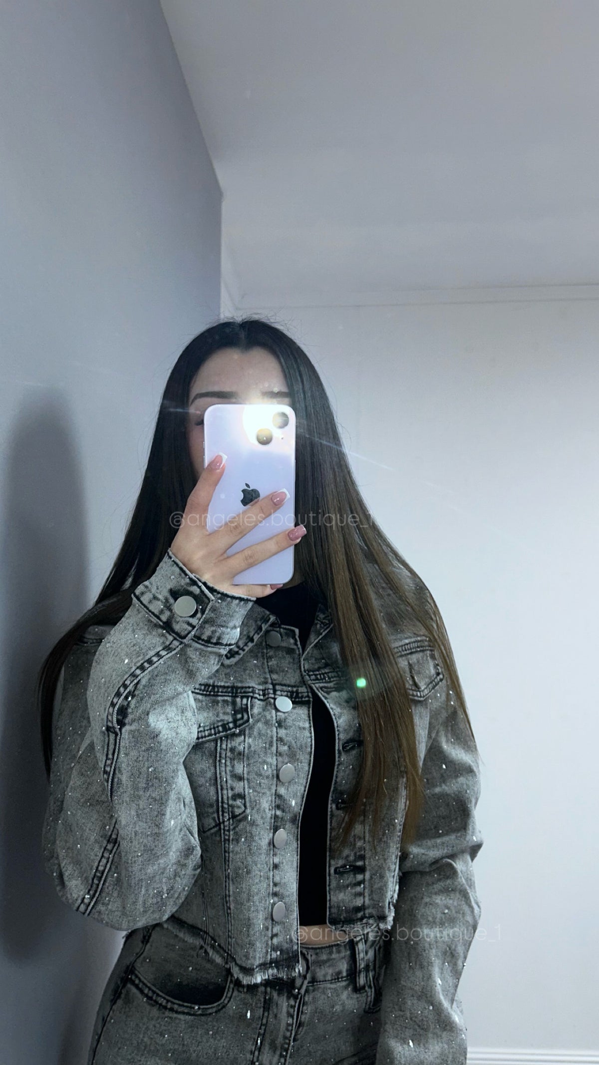 JACKET BRILLO GRIS