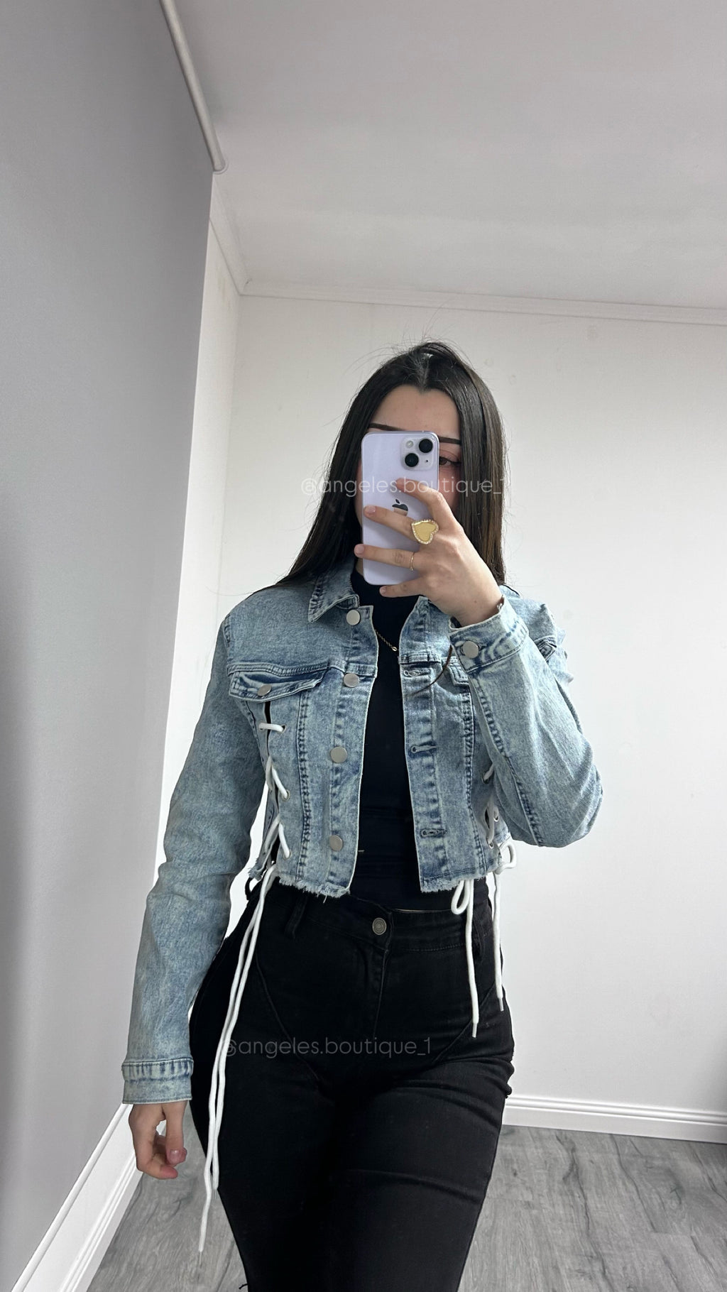 JACKET TRENZADO CELESTE