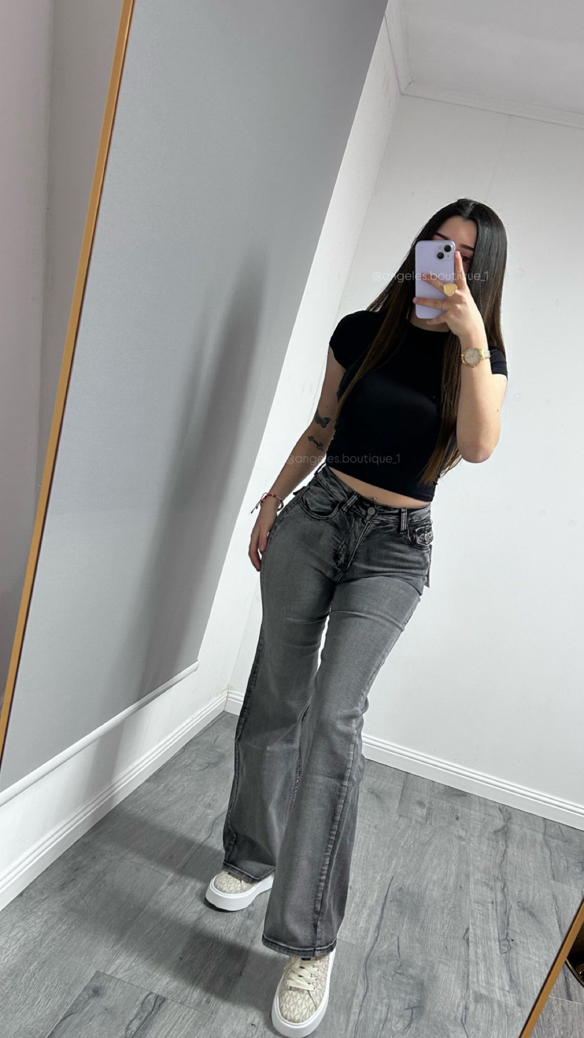 FLARE JEANS Y2K OSCURO