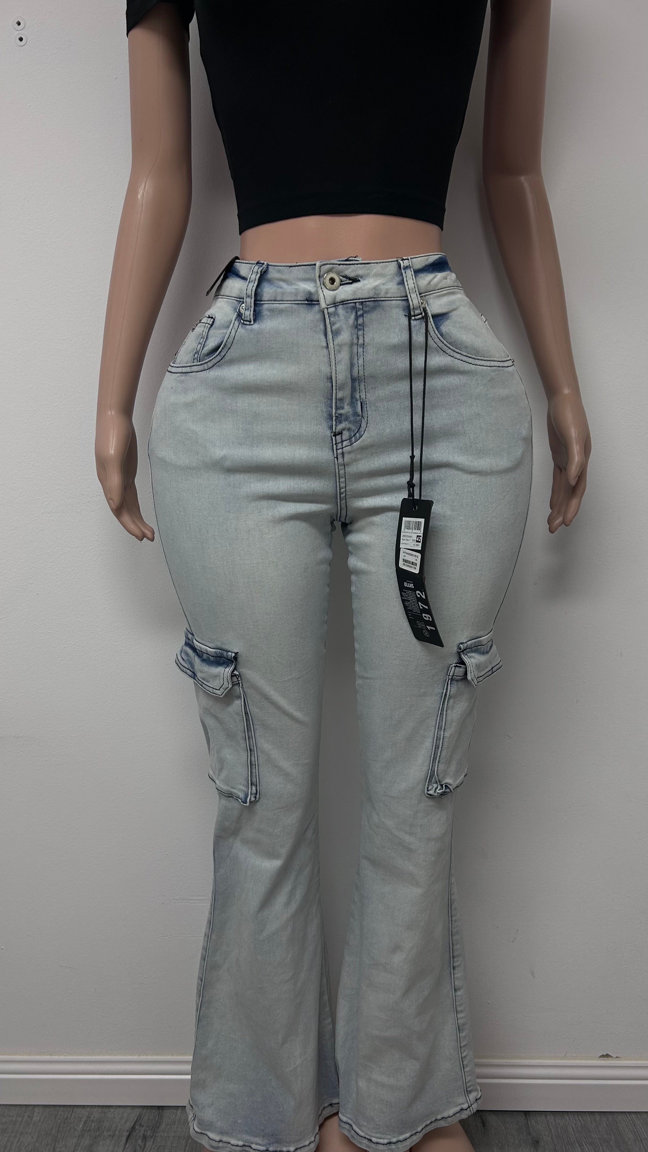 🏷️JEANS ELLUS CARGO FLARE