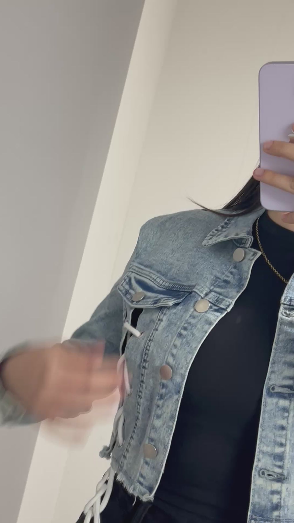 JACKET TRENZADO CELESTE
